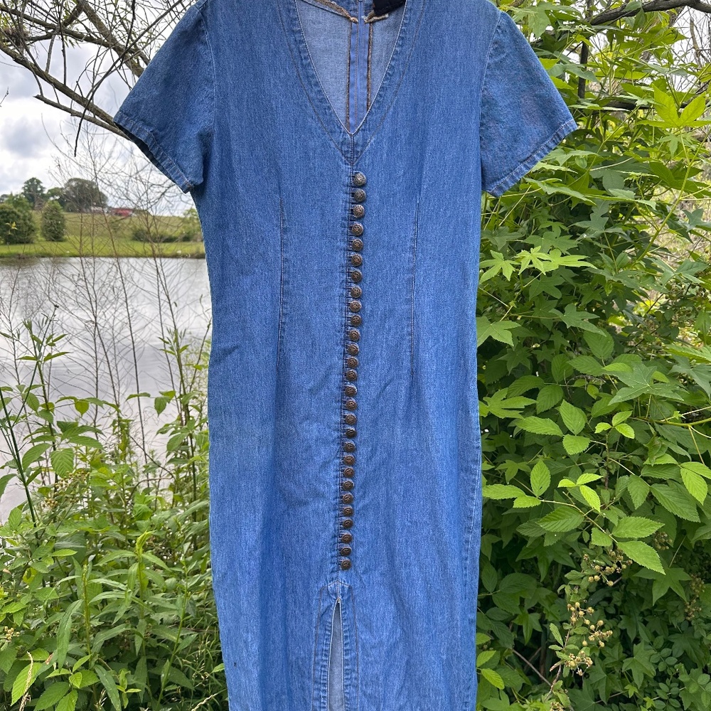 Faded Glory Denim Button Down Drezz